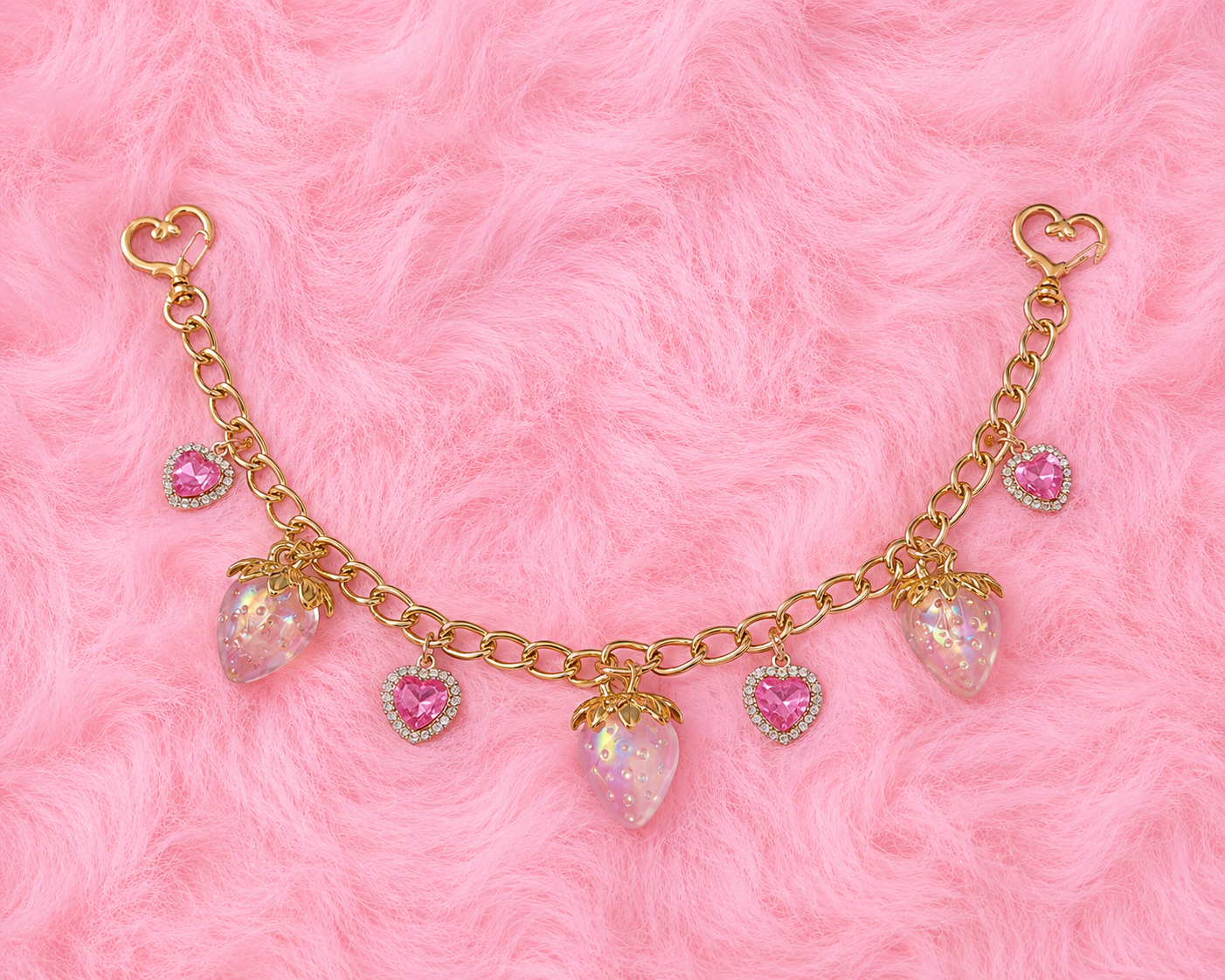 Pink Strawberry Chain